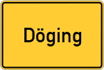 Place name sign Döging