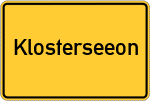 Place name sign Klosterseeon, Chiemgau
