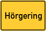 Place name sign Hörgering