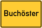 Place name sign Buchöster