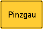 Place name sign Pinzgau
