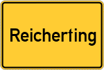 Place name sign Reicherting