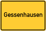 Place name sign Gessenhausen