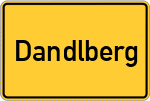 Place name sign Dandlberg
