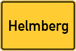 Place name sign Helmberg
