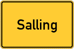 Place name sign Salling