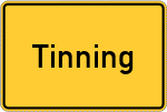 Place name sign Tinning