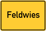 Place name sign Feldwies