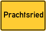 Place name sign Prachtsried