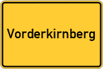 Place name sign Vorderkirnberg