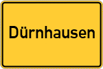 Place name sign Dürnhausen