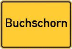 Place name sign Buchschorn