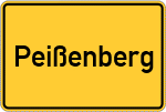 Place name sign Peißenberg