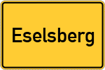 Place name sign Eselsberg