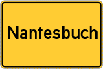 Place name sign Nantesbuch