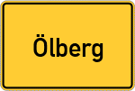 Place name sign Ölberg, Oberbayern