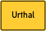 Place name sign Urthal