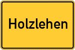 Place name sign Holzlehen
