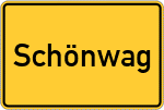 Place name sign Schönwag