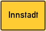 Place name sign Innstadt
