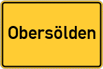 Place name sign Obersölden