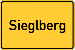 Place name sign Sieglberg