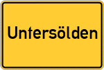 Place name sign Untersölden