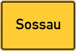 Place name sign Sossau
