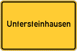 Place name sign Untersteinhausen