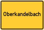 Place name sign Oberkandelbach