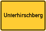Place name sign Unterhirschberg, Kollbach