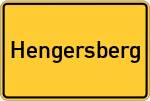 Place name sign Hengersberg