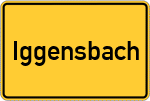 Place name sign Iggensbach