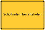 Place name sign Schöllnstein bei Vilshofen, Niederbayern