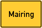 Place name sign Mairing