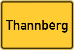 Place name sign Thannberg