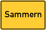 Place name sign Sammern, Niederbayern