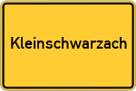 Place name sign Kleinschwarzach