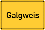 Place name sign Galgweis