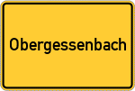 Place name sign Obergessenbach