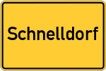 Place name sign Schnelldorf, Niederbayern