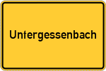 Place name sign Untergessenbach