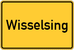 Place name sign Wisselsing, Niederbayern