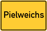 Place name sign Pielweichs