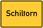 Place name sign Schiltorn