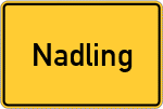 Place name sign Nadling