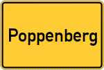 Place name sign Poppenberg