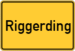 Place name sign Riggerding