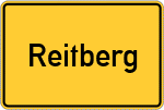 Place name sign Reitberg