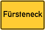 Place name sign Fürsteneck